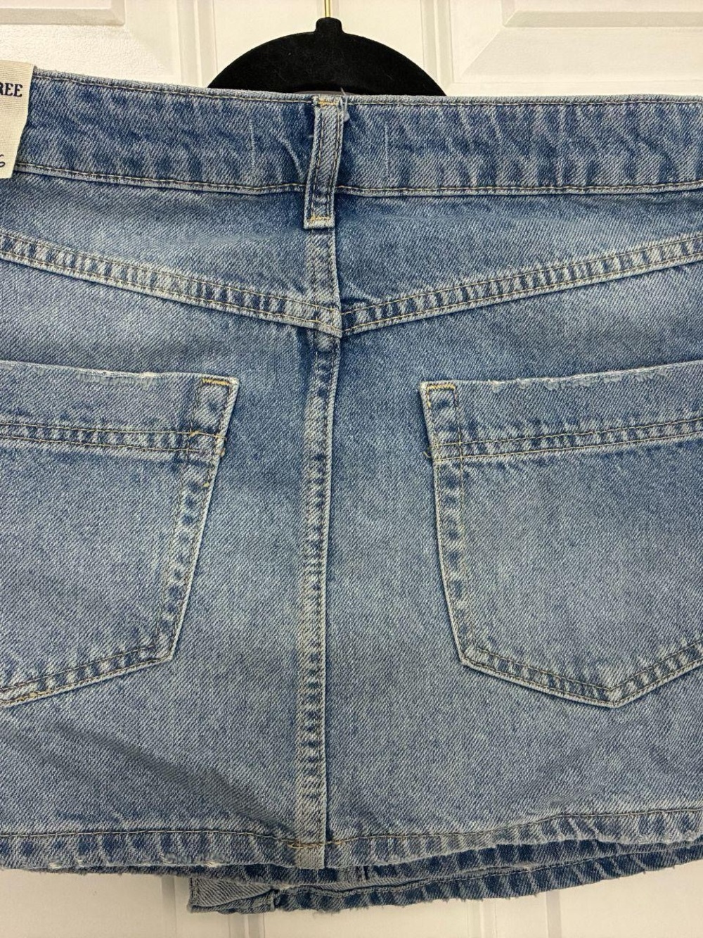 Free People~We The Free. Classic Light Blue Mini Skirt. NWOT